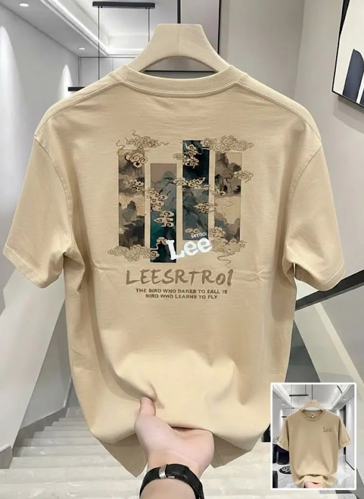 Premium Drop Shoulder Bio-Wash Modern-Cut Modern T-Shirt