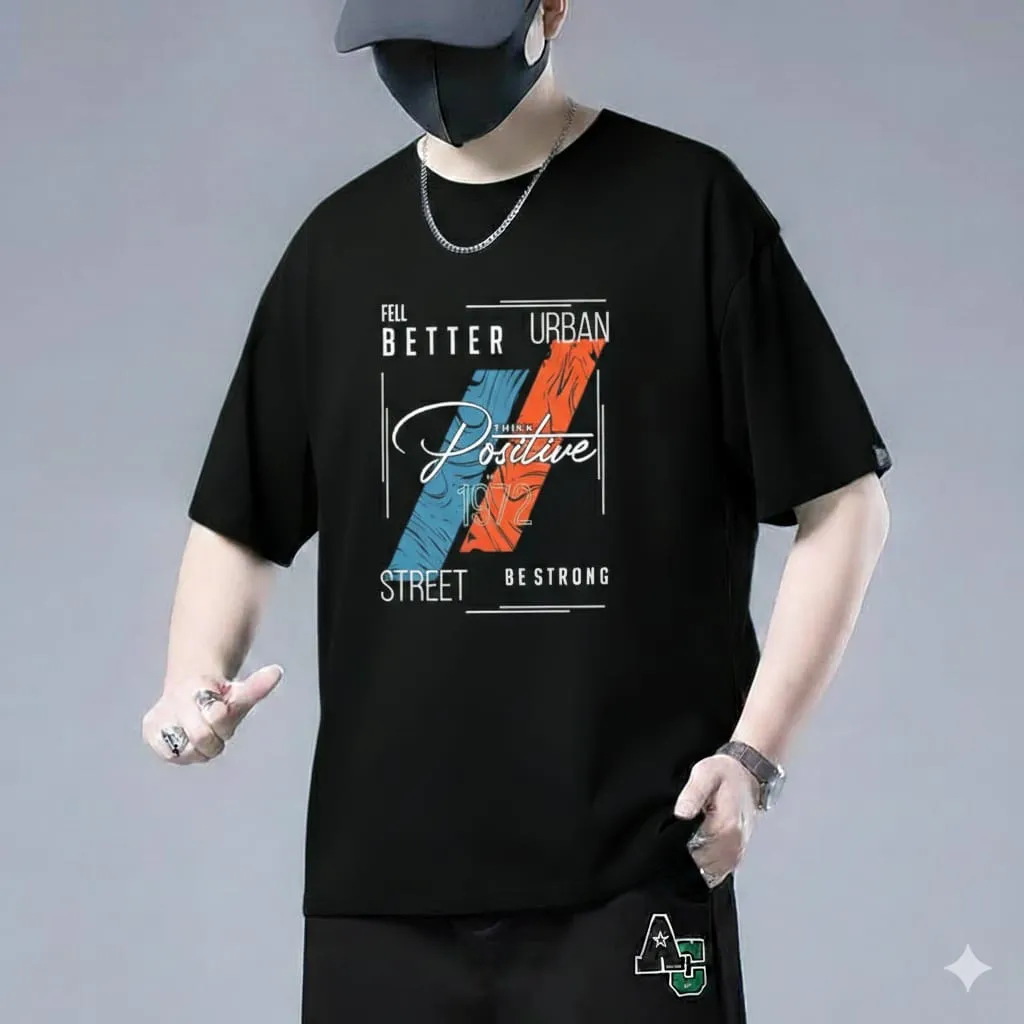Premium Drop Shoulder Durable Street-Style High-Quality T-Shirt