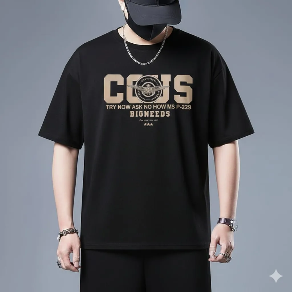 Premium Drop Shoulder Fine-Grade Tailored Elegant T-Shirt