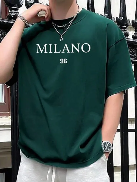Premium Drop Shoulder  with DTF Print Durable Streetwear Style T-Shirt