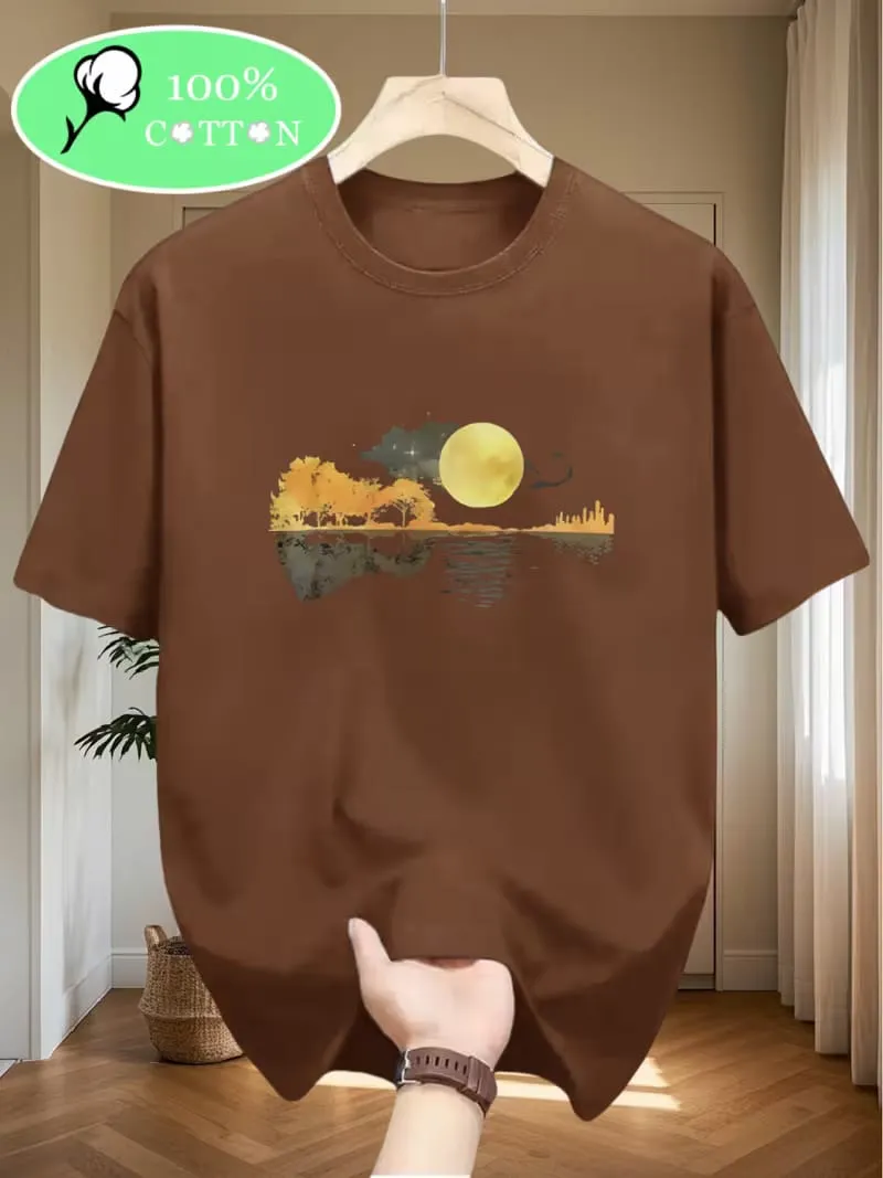 Pristine Athletic Drop Shoulder  with DTF Print Exquisite Print T-Shirt