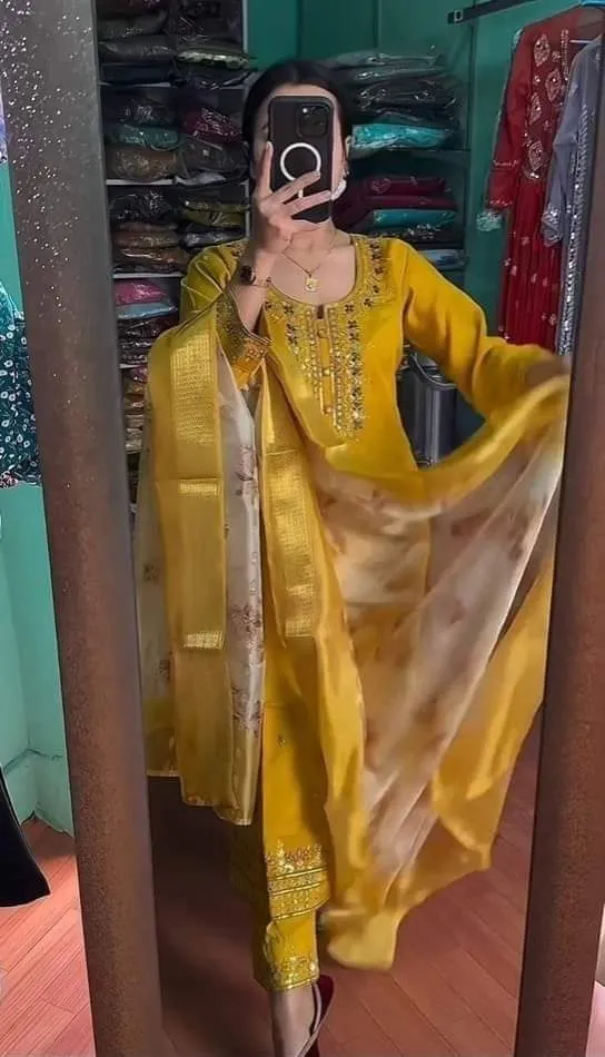 Readymade Embroidery Cotton Suit