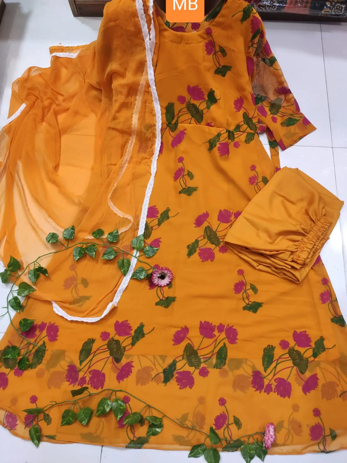 Trendy Readymade Gown Three Piece at Nazmas - Best Prices Await!