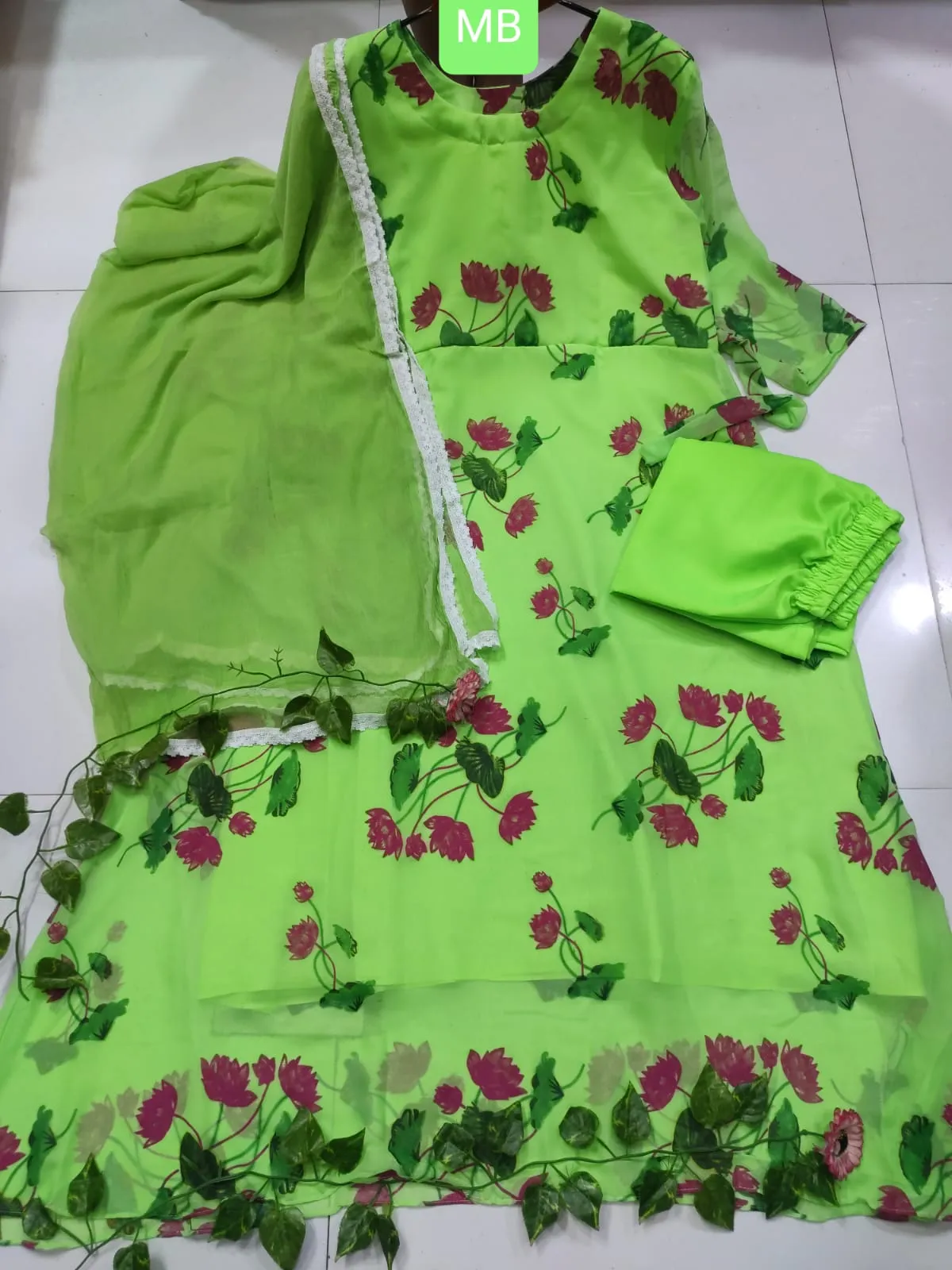 Readymade Gown Three Piece at Nazmas - Shop Online at Best Price