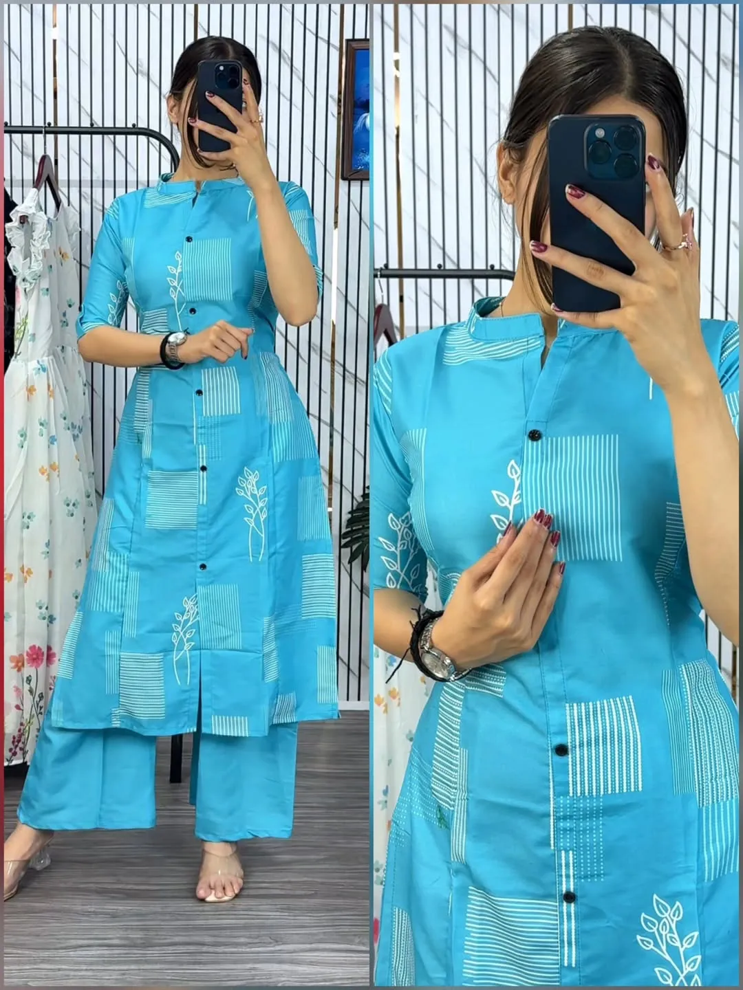 Readymade Two Piece Kurti Set
