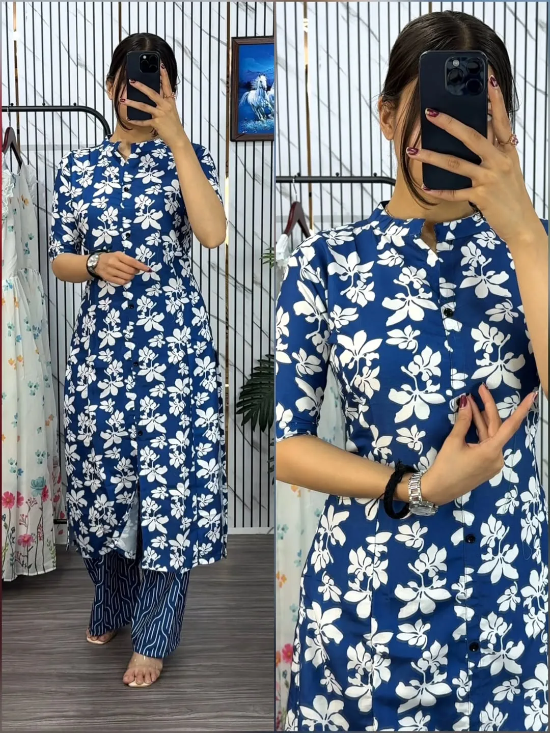 Readymade Two Piece Kurti Set