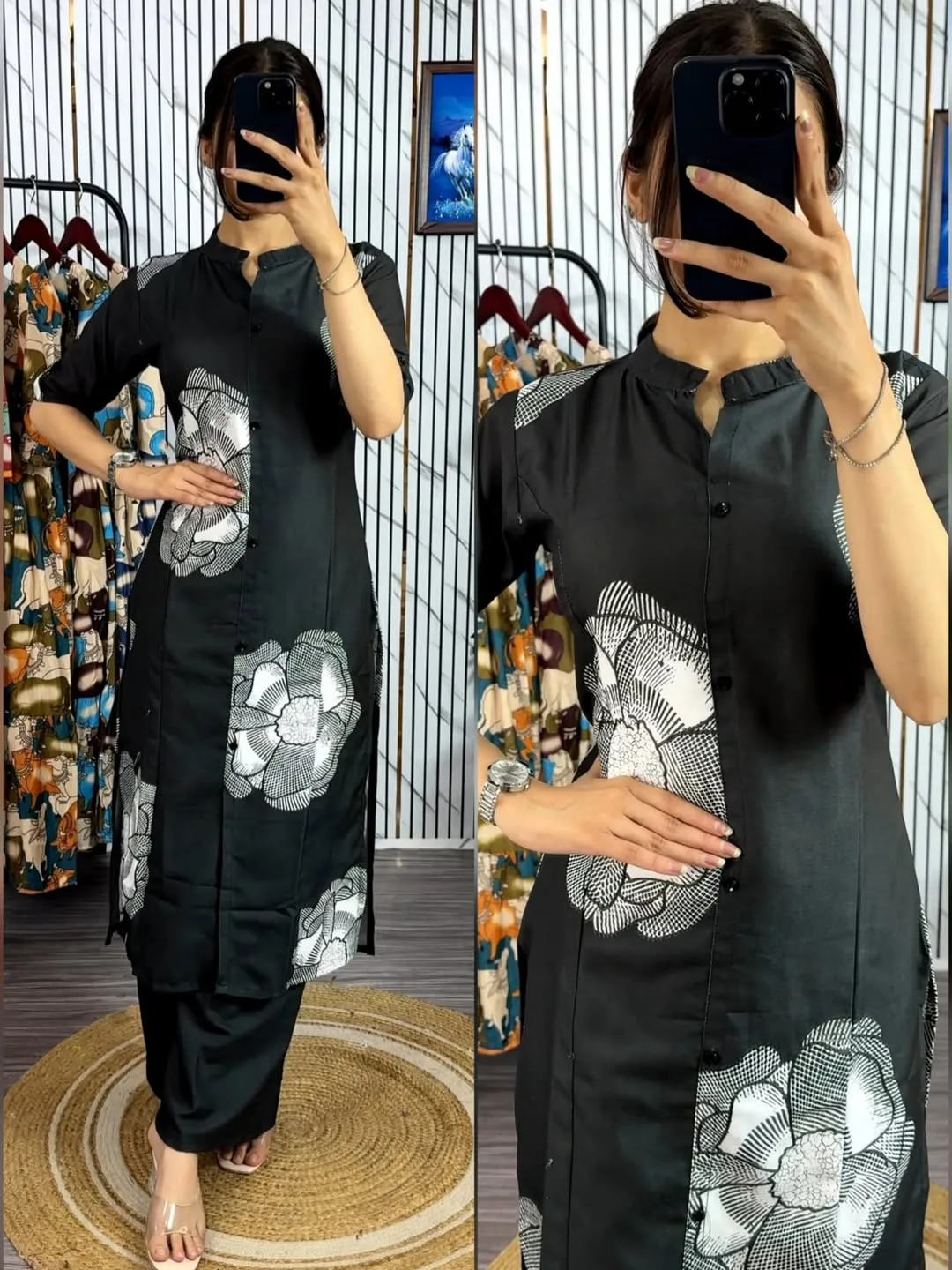 Readymade Two Piece Kurti Set
