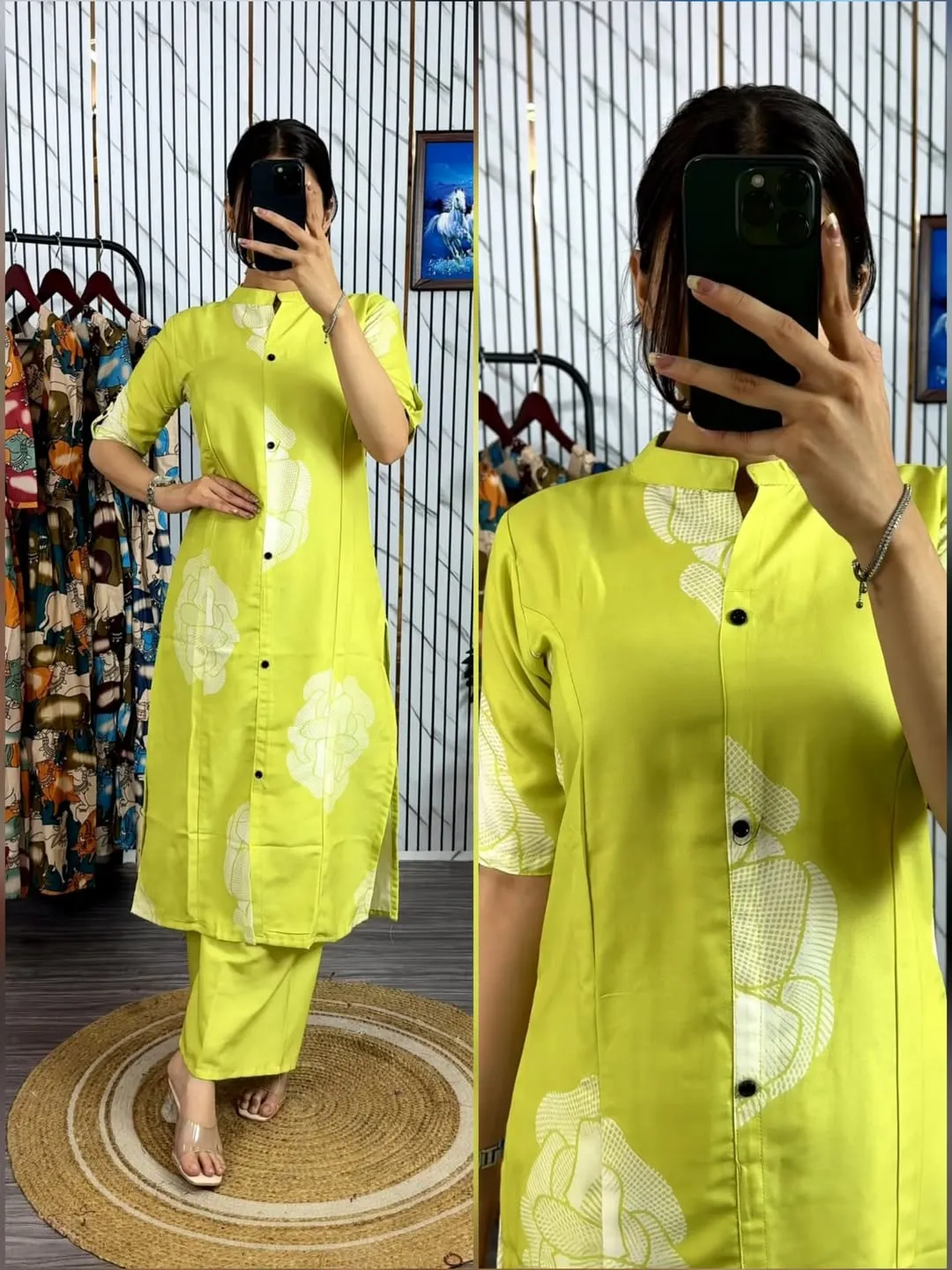 Readymade Two Piece Kurti Set