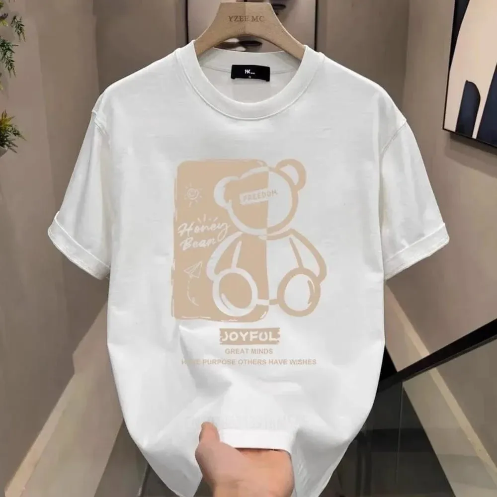 Refined Oversized Stylish Drop Shoulder Unique Texture T-Shirt