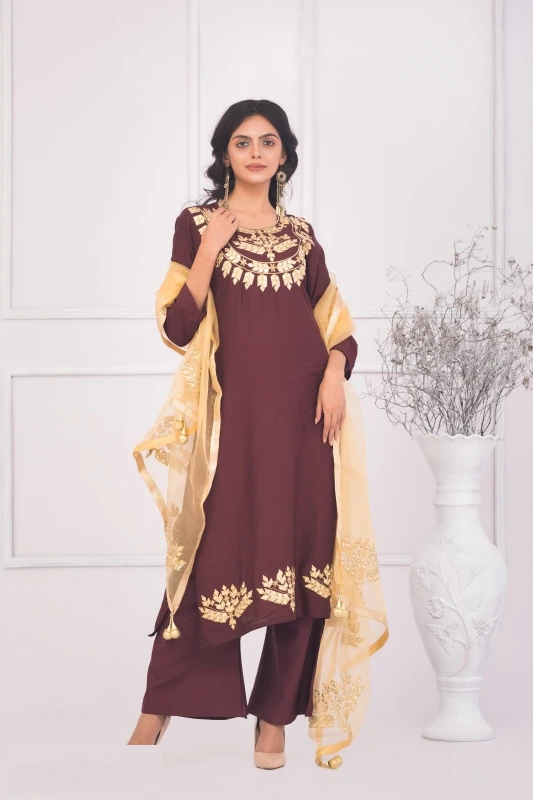 Best Price on Elegant Dollar & Embroidery Three Piece, BD