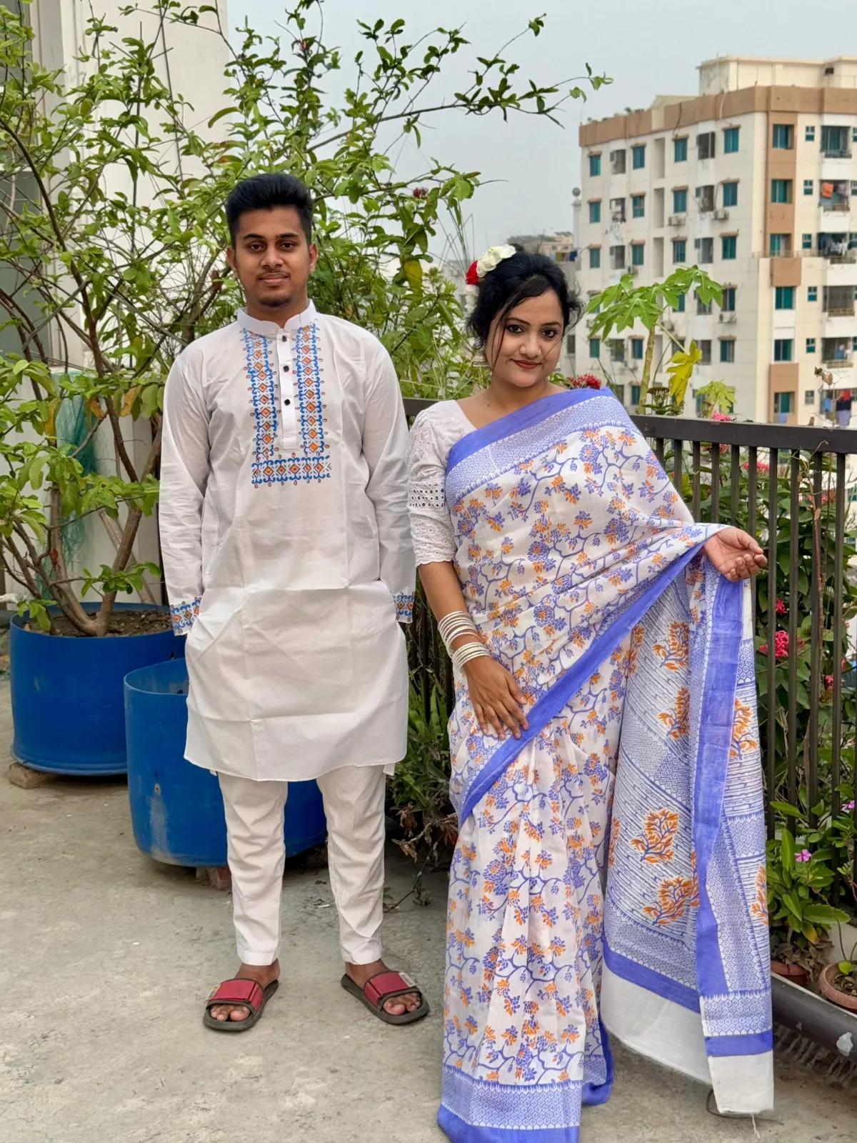 Sharee Panjabi Couple Dress