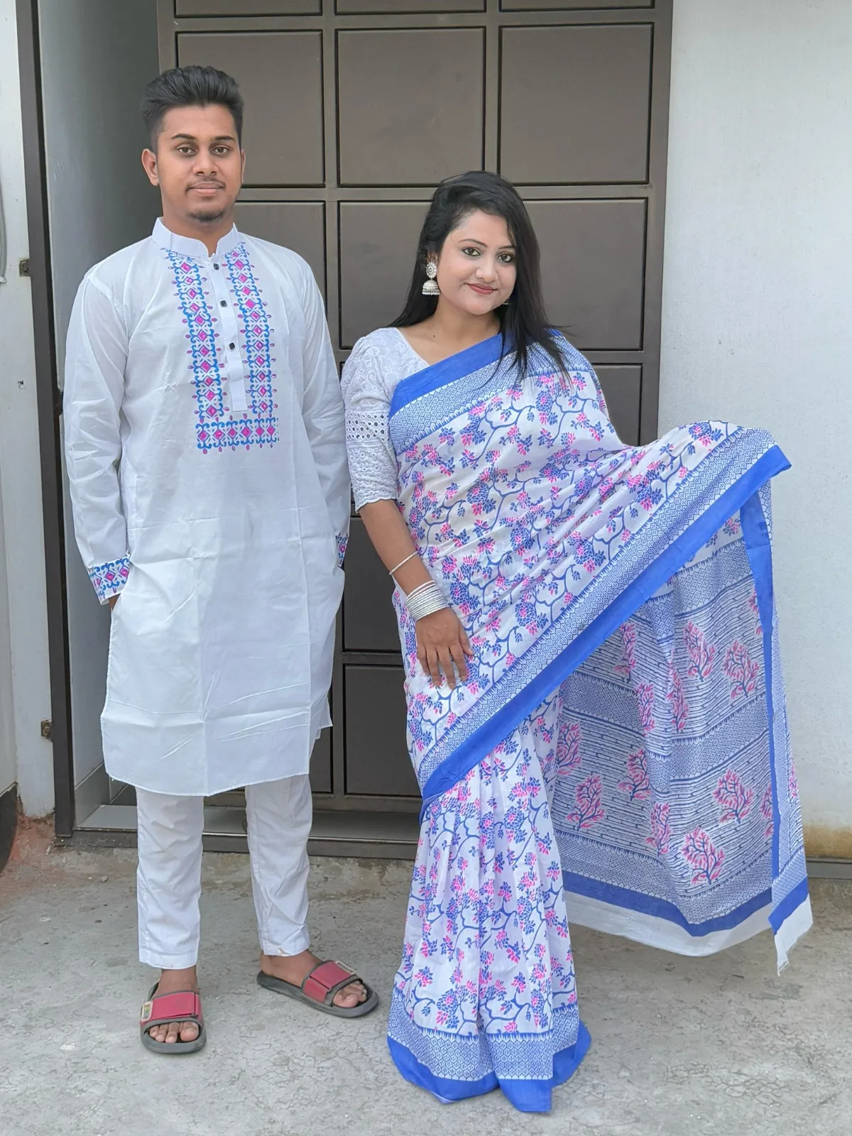 Sharee Panjabi Couple Dress