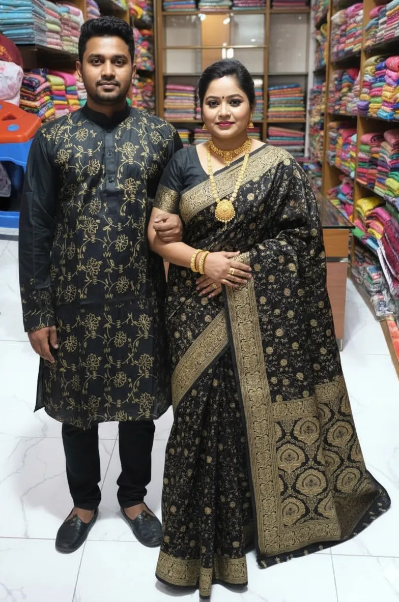 Sharee Panjabi Couple Dress