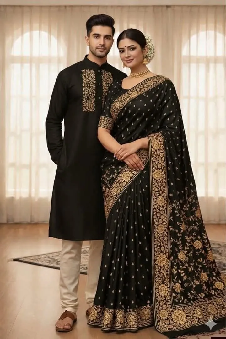 Sharee Panjabi Couple Dress with Blouse Piece