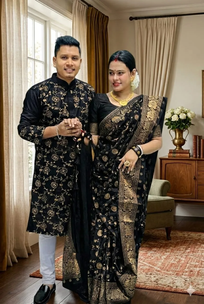 Sharee Panjabi Couple Dress with Blouse Piece