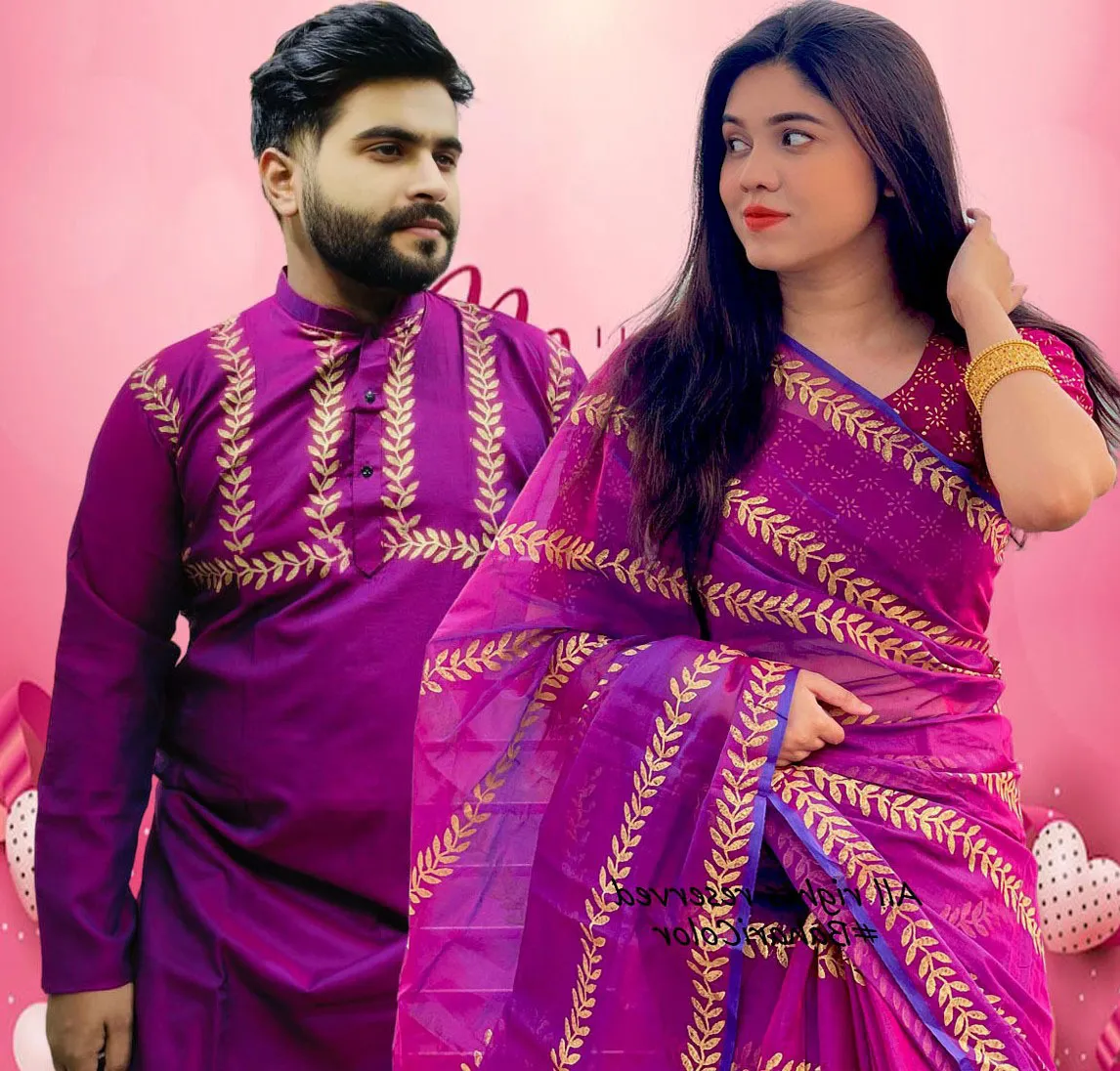 Sharee Panjabi Couple Set