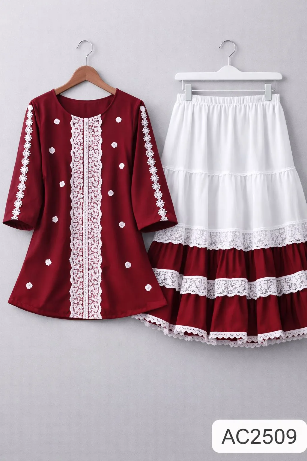 Premium-Fabric Exclusive Trendy Ladies Tops and Skirt Set with DTF Print Ladies T-shirt
