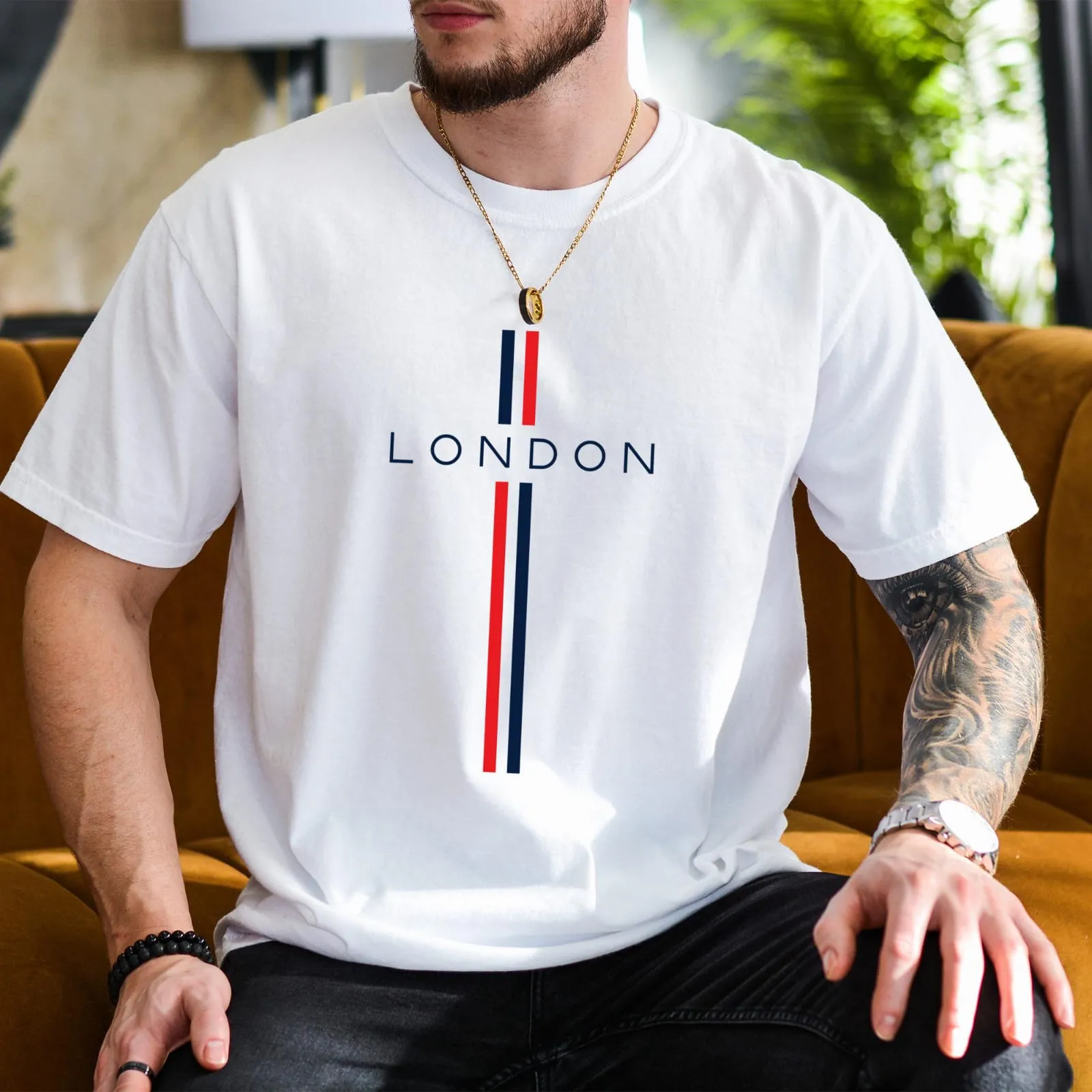 Signature Relaxed-Fit Stylish Drop Shoulder Aesthetic Finish T-Shirt