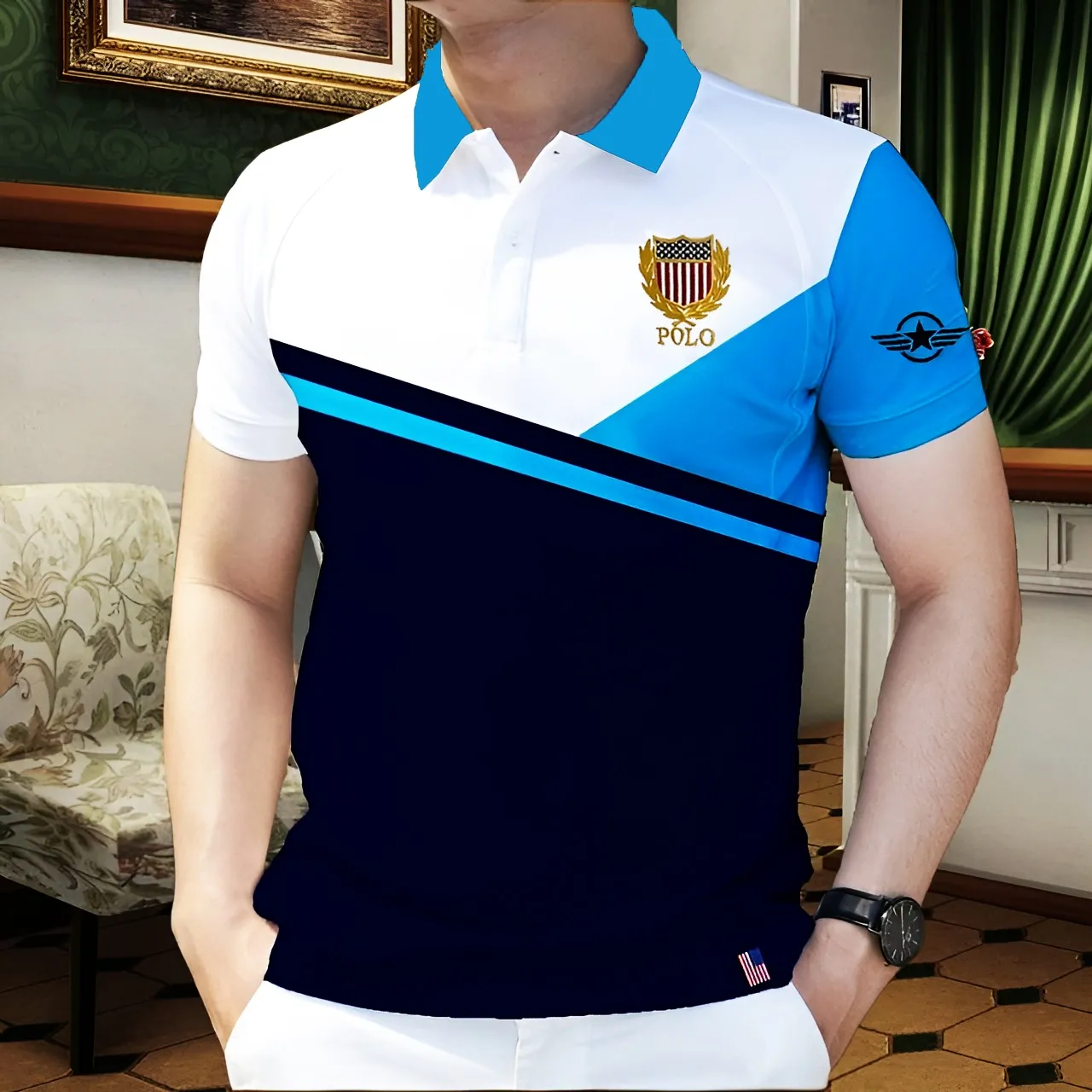 Smart New Style Polo Shirt Casual Outings
