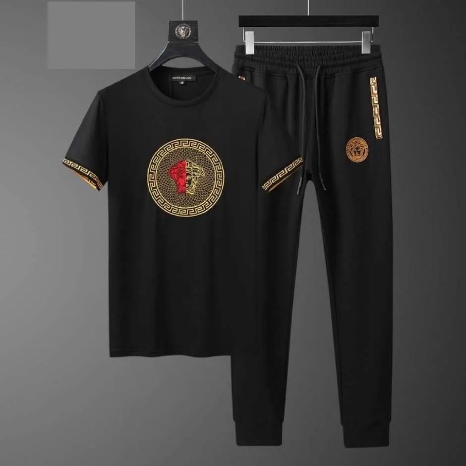Sportswear Casual O-neck T-shirts + Pants Tracksuit Set at Nazmas Price