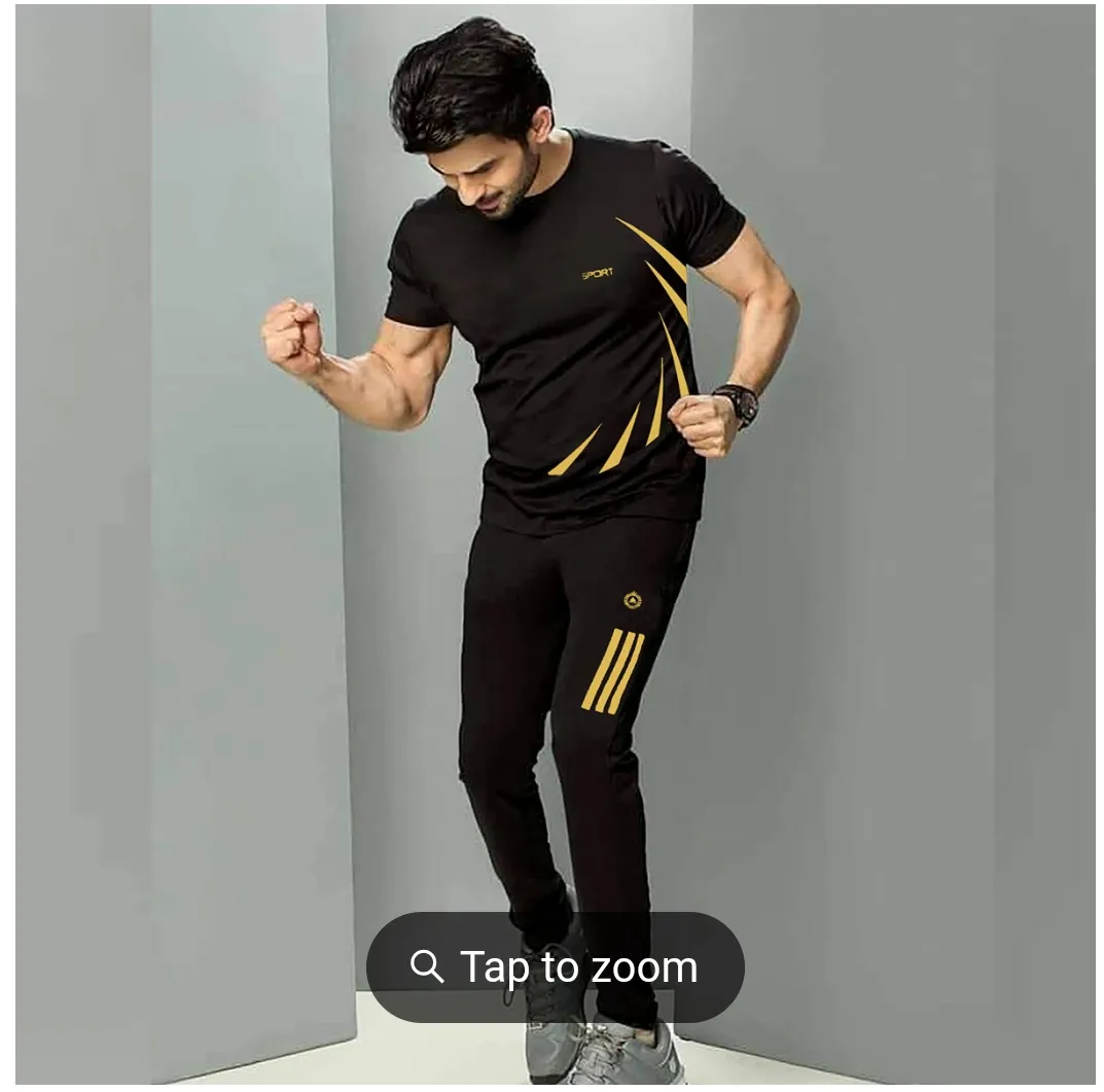 Sportswear Casual O-neck T-shirts + Pants Tracksuit Set | Nazmas Shop