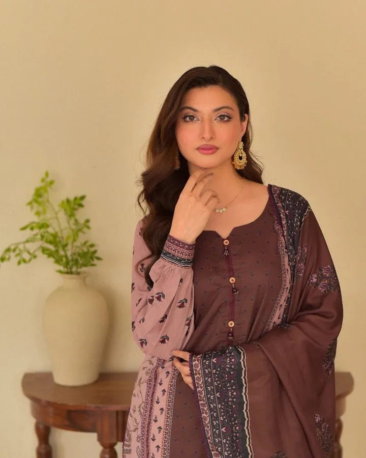 Digital Print Three Piece Suit Set