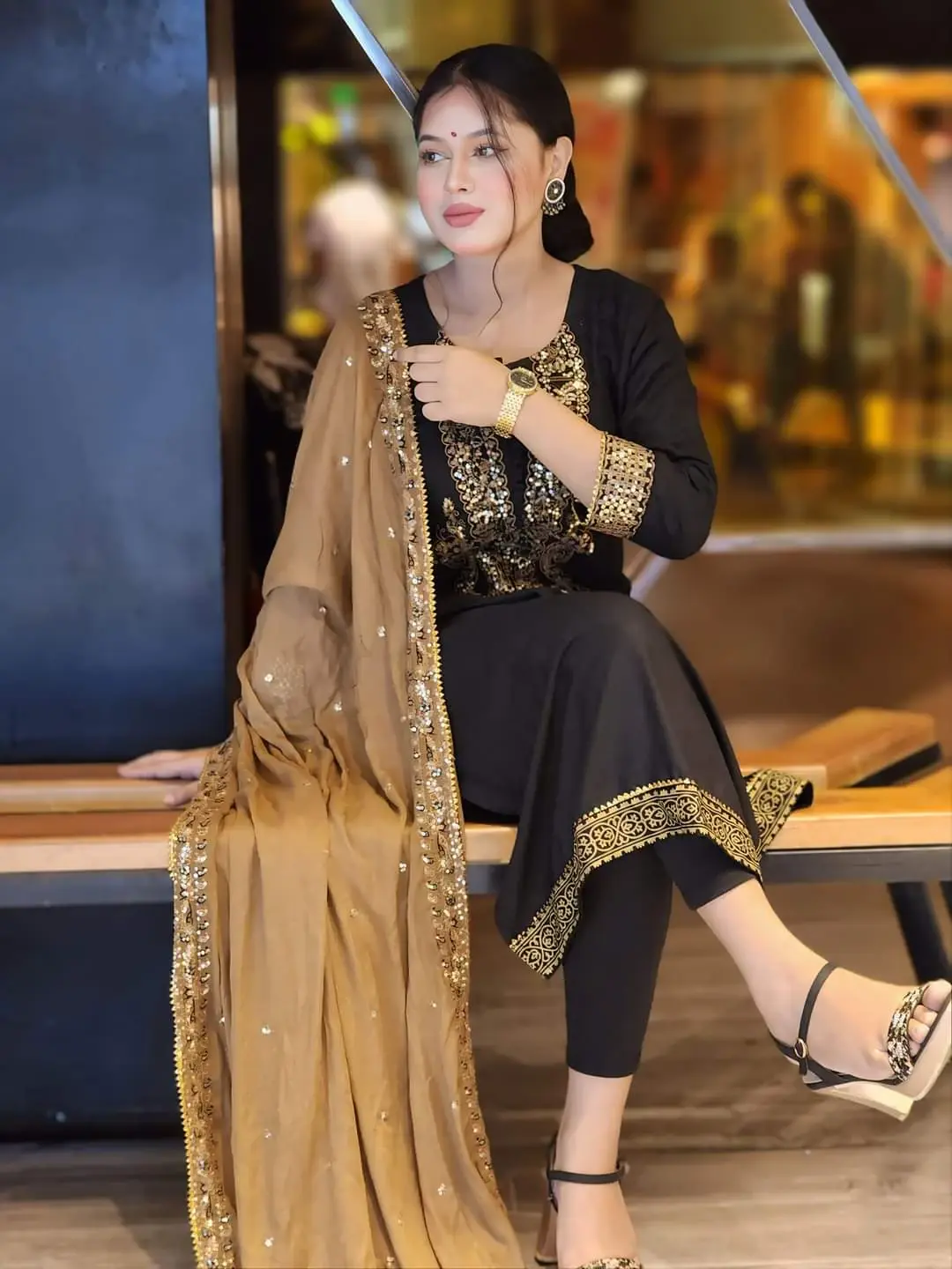 Stylish AC Cotton Readymade Three Piece style