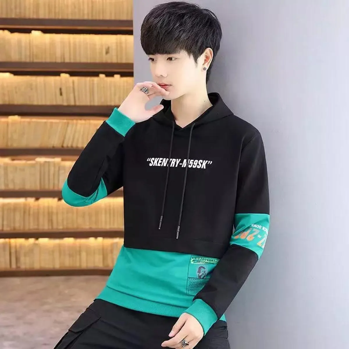 Stylish Color Combined Hoodie | Nazmas Shop Online at Best Price