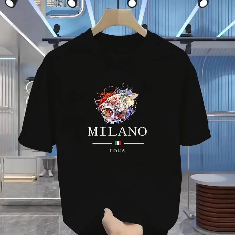 Stylish Drop Shoulder Durable Bold Graphics T-Shirt