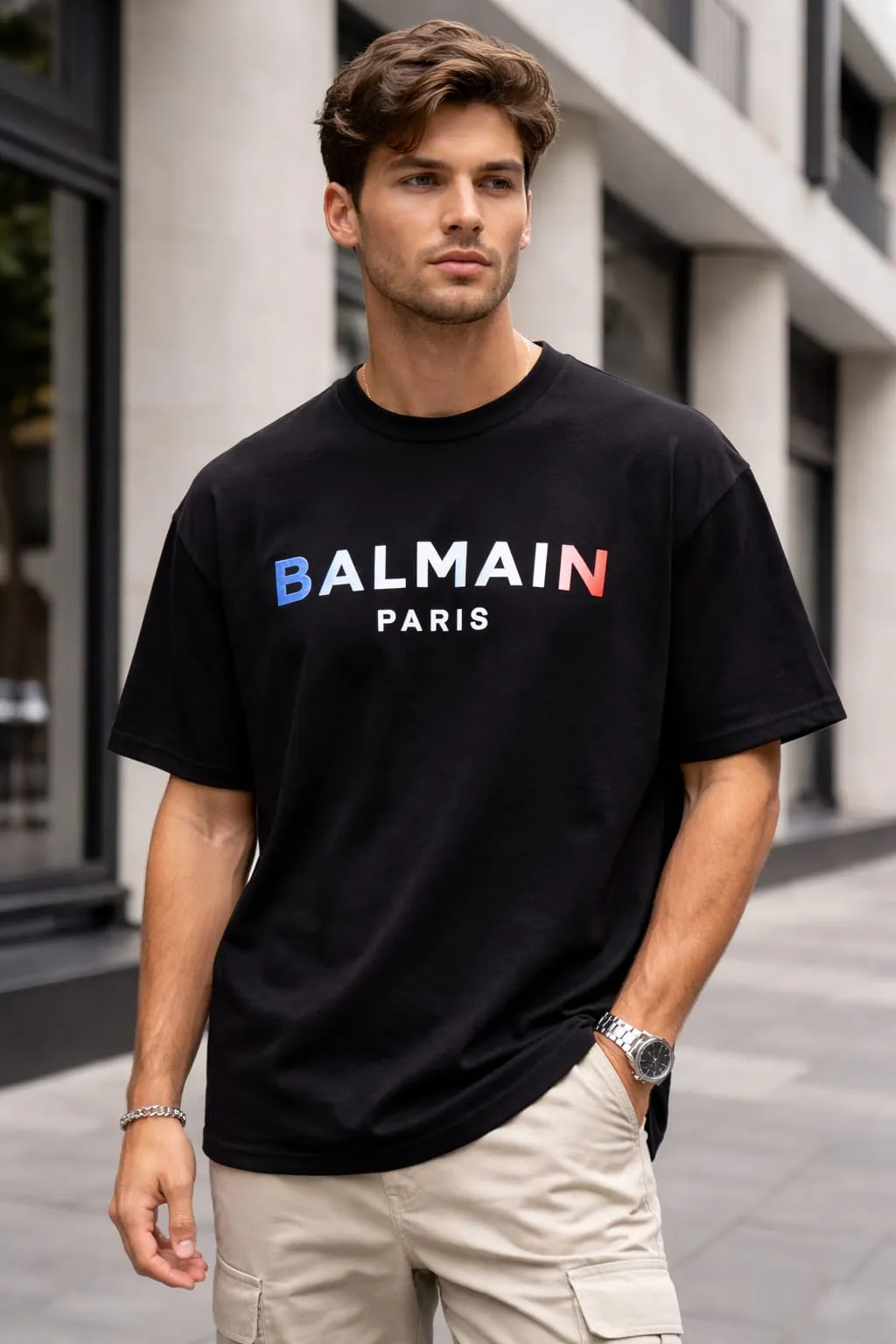Stylish Drop Shoulder Organic Slim-Fit Deluxe T-Shirt