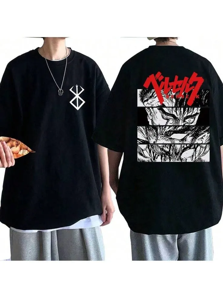 Stylish Drop Shoulder Rich-Texture Oversized Vogue T-Shirt