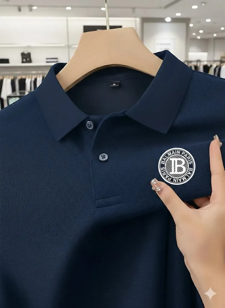Stylish Formal Solid Polo Shirt Versatile Fashion Appeal