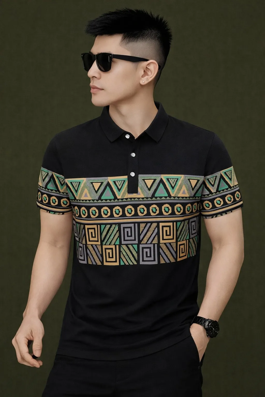 Stylish Premium Cotton Polo Shirt Versatile Fashion Appeal