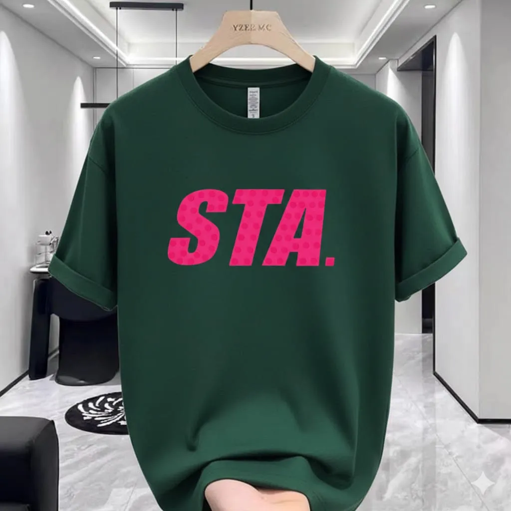 Stylish Premium Drop Shoulder Durable Unique Texture T-Shirt