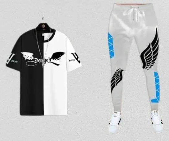 Stylist Printed Half Sleeve T-Shirt & Full pant Set for Men | Nazmas Lowest Price BD
