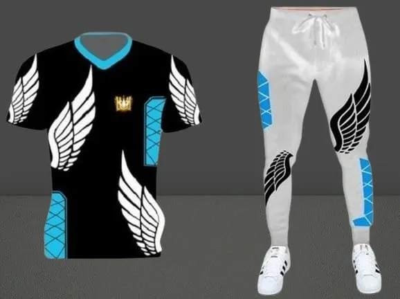 Stylist Printed Half Sleeve T-Shirt & Full pant Set for Men - Shop Nazmas Online BD
