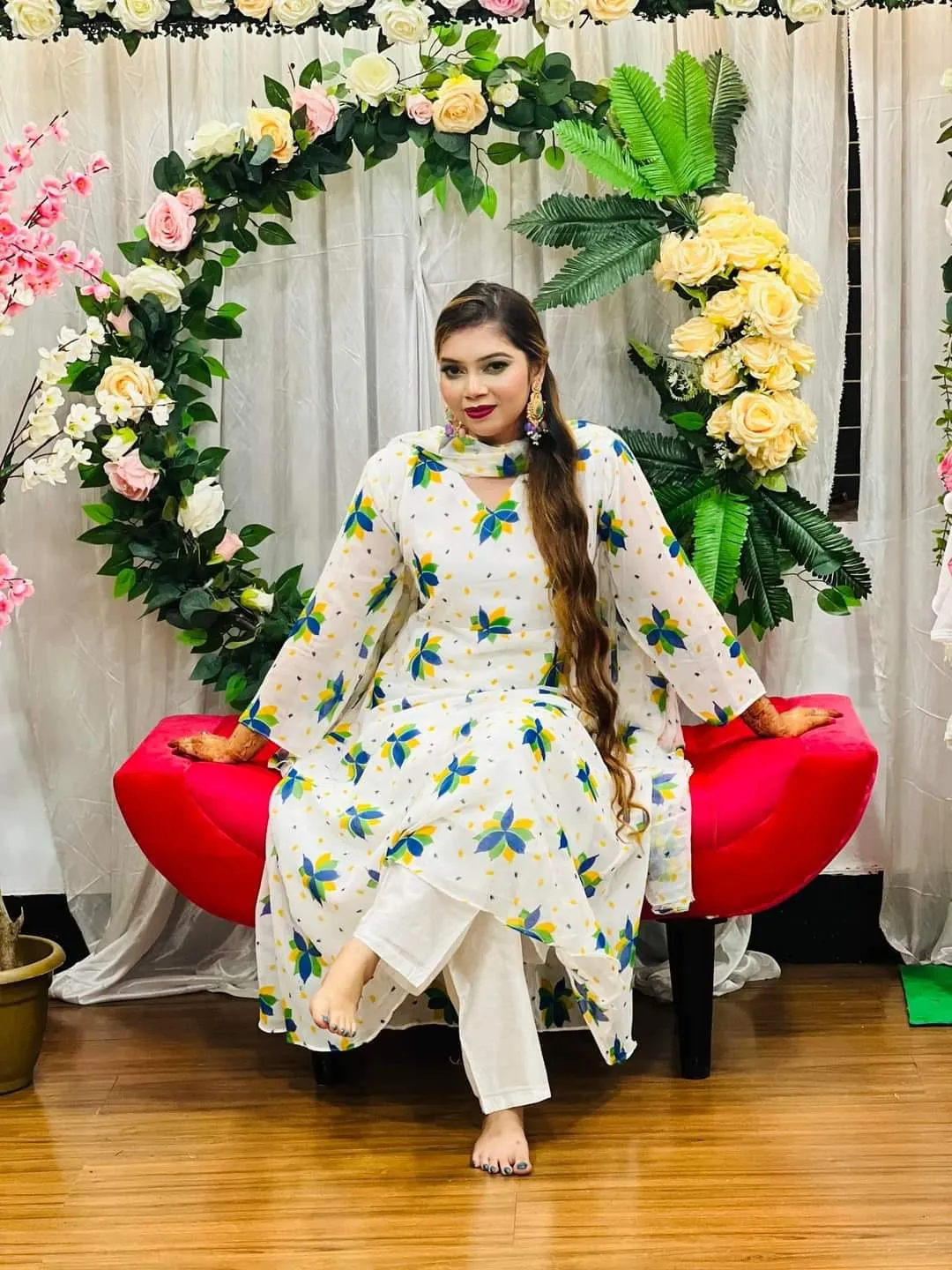 Exclusive Three Piece Gown at Nazmas - Shop Online for Great Deals