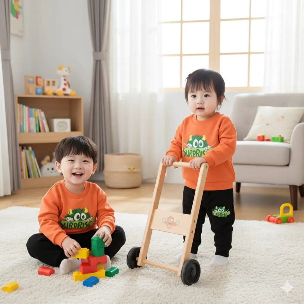 Nazmas Kids Sweatshirt & Trouser Set: Boys & Girls at Affordable Price   (শুধুমাত্র একটি সেট বা একজন শিশুর ড্রেস)