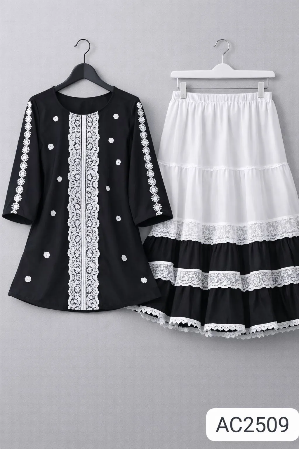 All-Season Trendy Trendy Ladies Tops and Skirt Set Unique Texture Ladies T-shirt