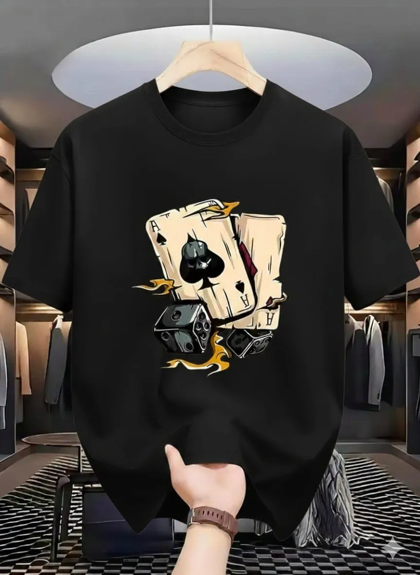 Top-Tier Drop Shoulder  with DTF Print Durable Streetwear Style T-Shirt