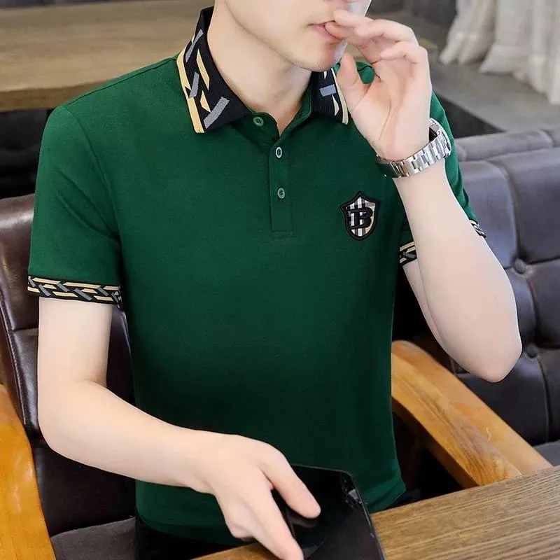 Trendy Premium Cotton Polo Shirt Fashionable Cuts