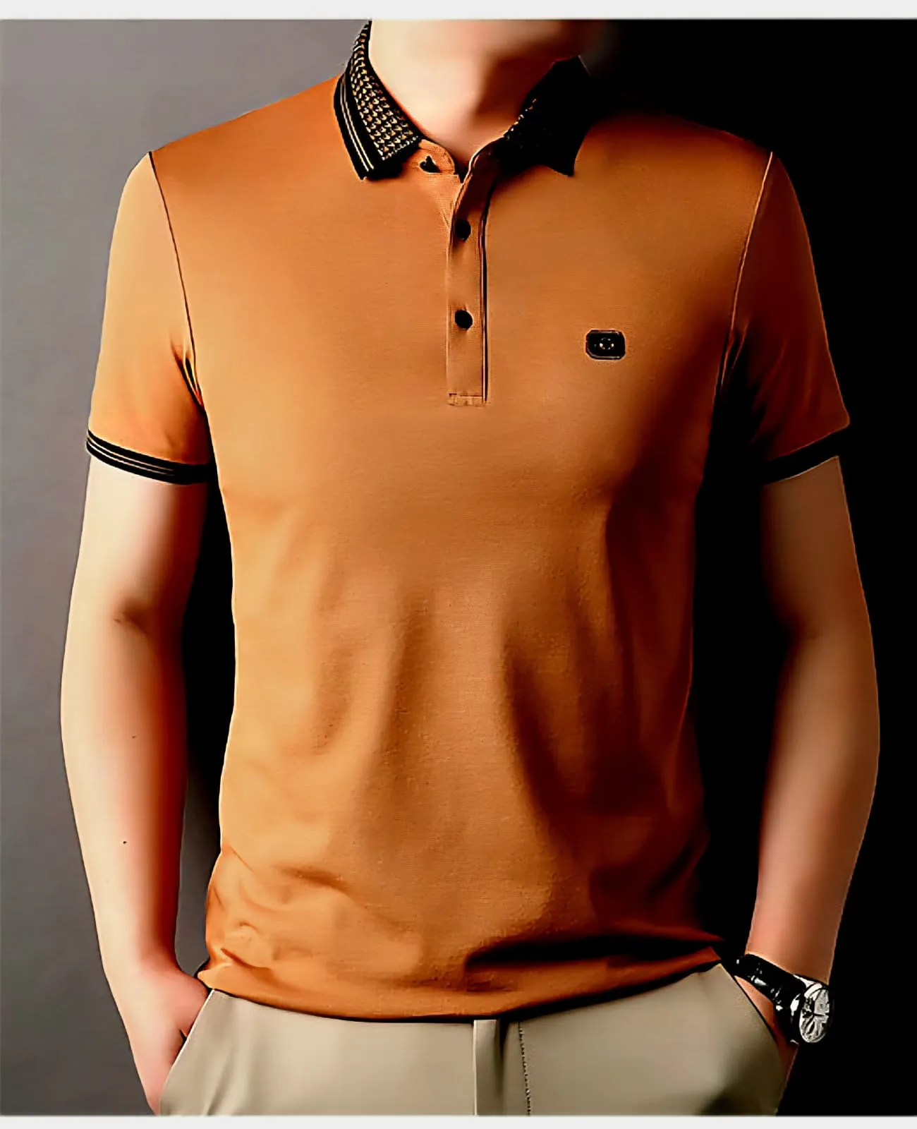 Trendy Premium Cotton Polo Shirt Sleek Modern Look