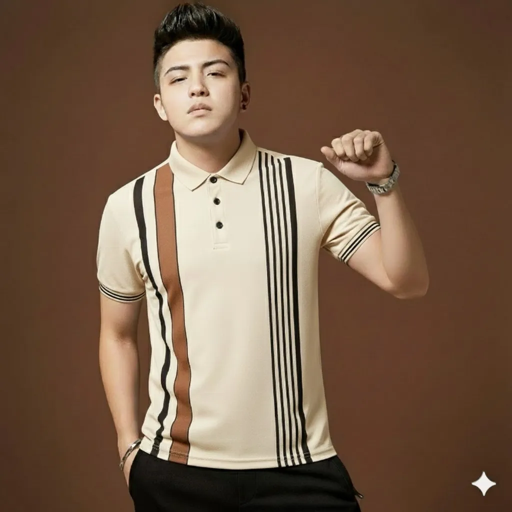 Trendy Premium Cotton Polo Shirt Sleek Modern Look