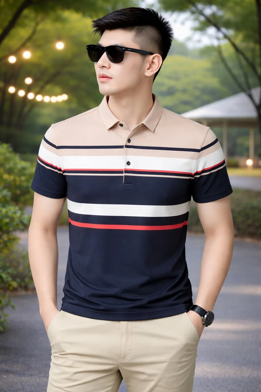 Trendy Premium Cotton Polo Shirt Sleek Modern Look