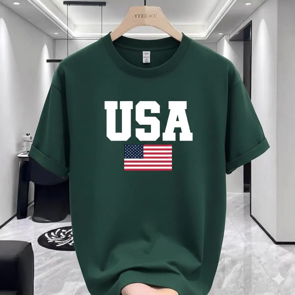 Trendy Street-Style Premium Drop Shoulder Exquisite Print T-Shirt