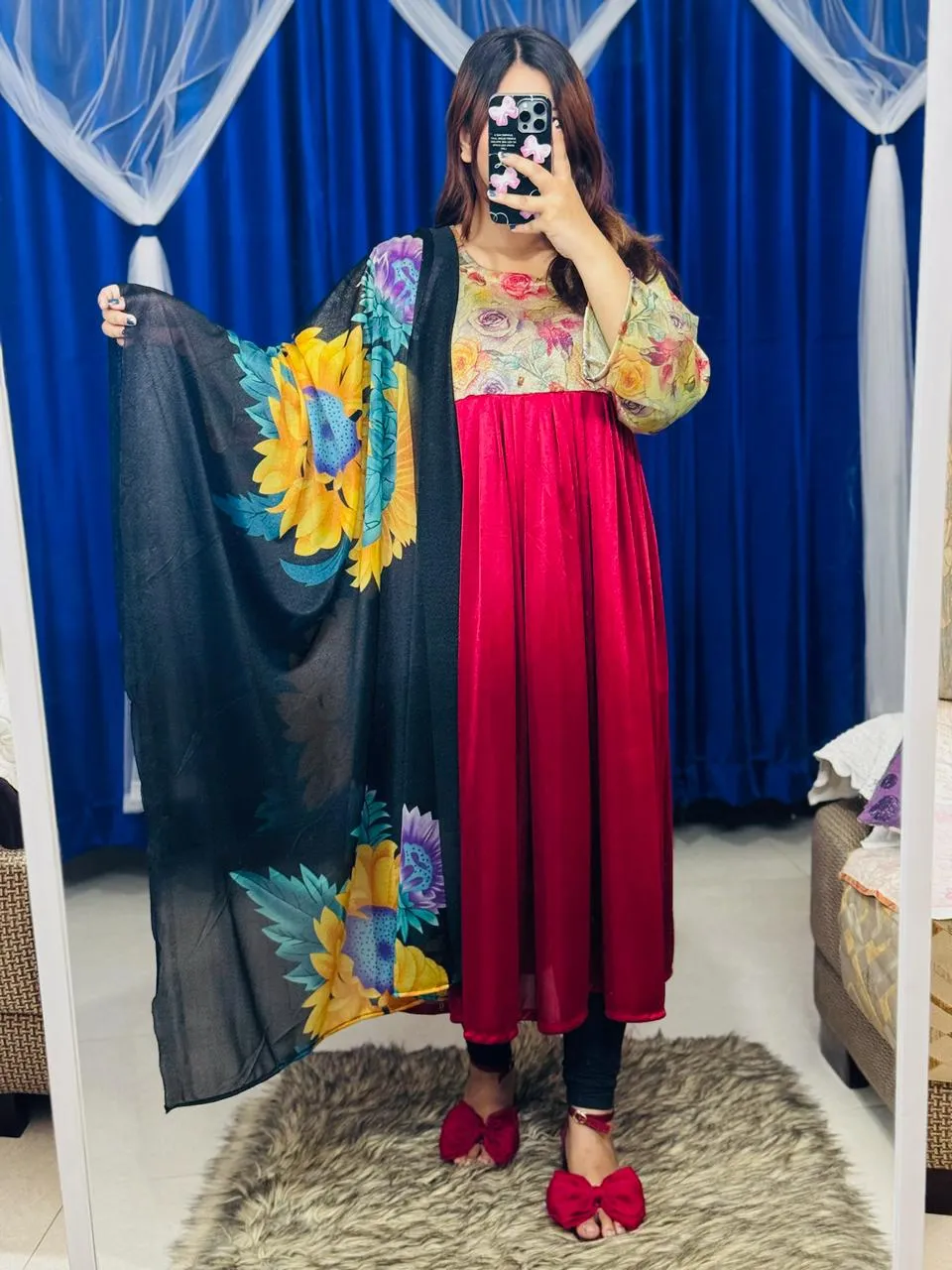 Two Piece Gown - Affordable Price Shop Online Bangladesh-Nazmas