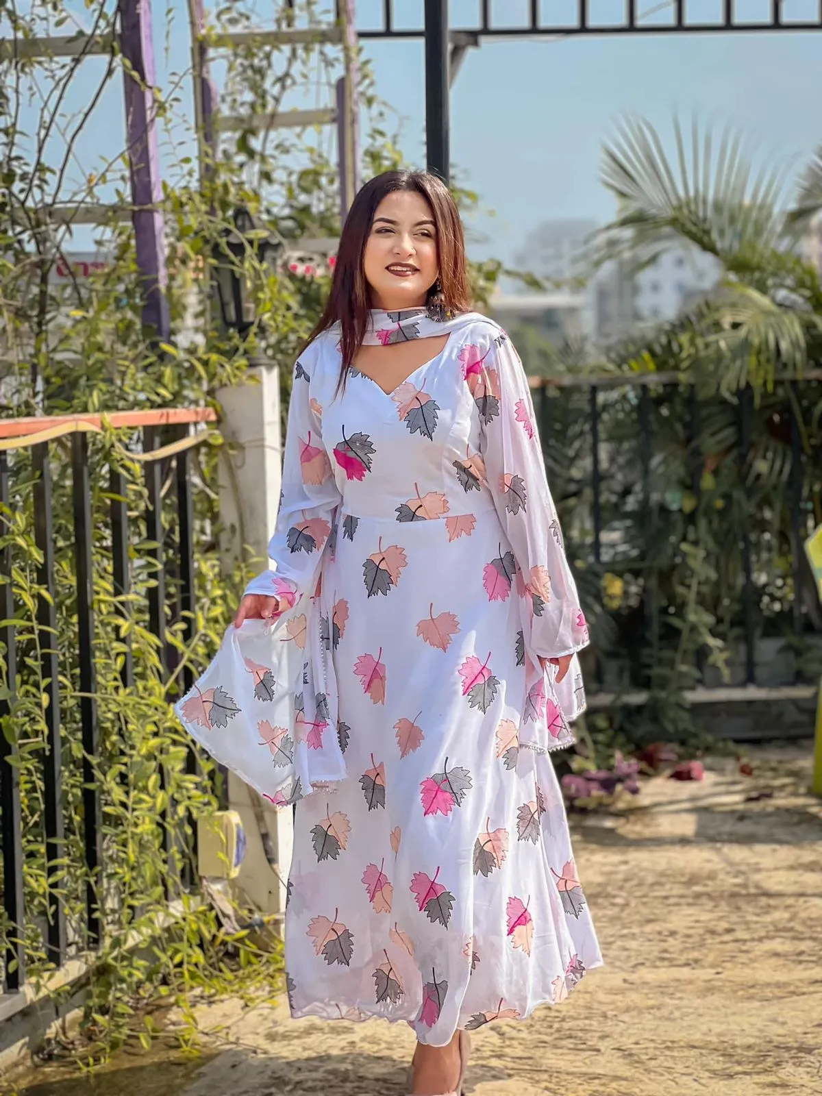 Fashionable Two Piece Gown at Nazmas - Affordable Options Available