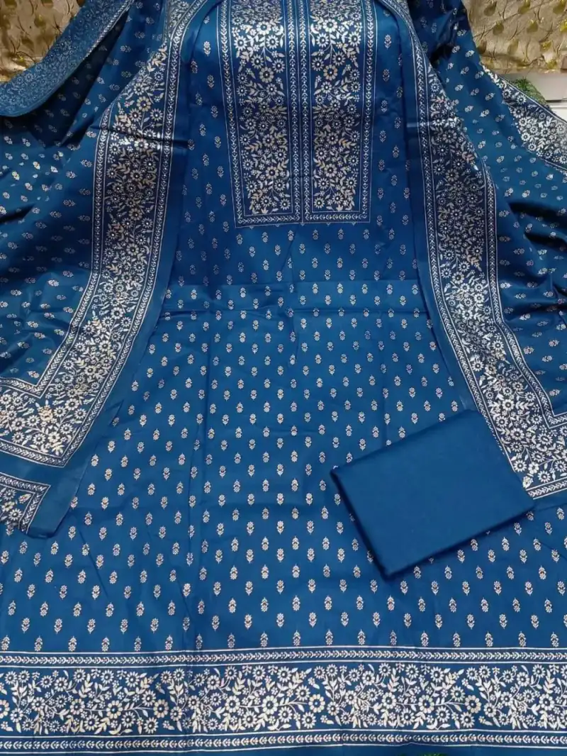 আনস্টিজ স্ক্রিন প্রিন্ট থ্রি-পিস - Effortless Elegance