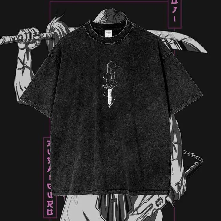 Urban Drop-Shoulder Premium Acid Wash Drop Shoulder Graphic Design T-Shirt