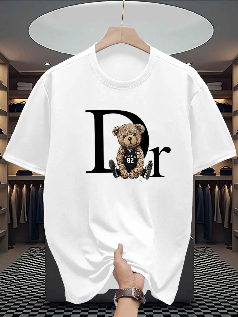 Urban Stylish Drop Shoulder Breathable Solid Pattern T-Shirt